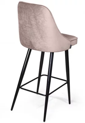 Стул полубарный Berg 47X50X99 CM пепельно-бежевый 4