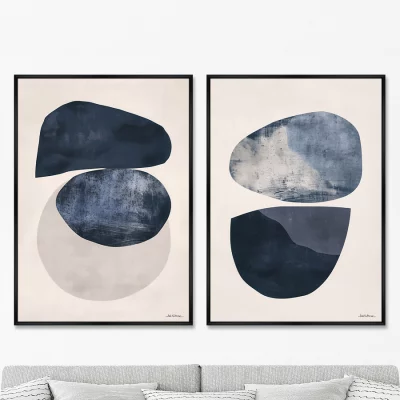 Набор из двух постеров на холсте Lapis Lazuli Stone 75X105 / 75X105 CM 8