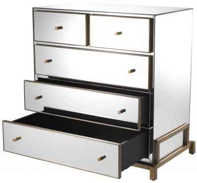 Комод зеркальный Clarington 86X52X88 CM 3