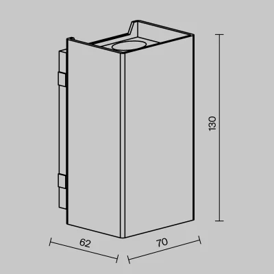 Уличный настенный светильник Shell 7X6X13 CM 6