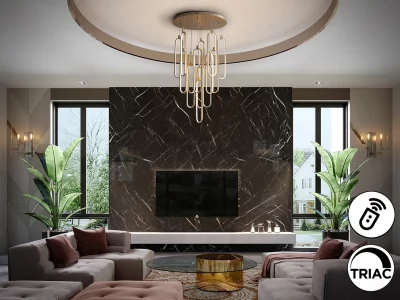 Люстра Colette 14L розовое золото DIM 60X60X49 CM 13