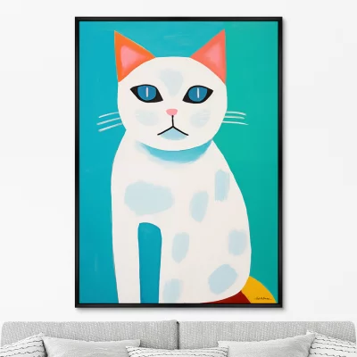Постер на холсте And in her eyes is the question 75X105 CM 6