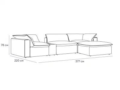 Диван Rivoli 377X220X78 CM 7