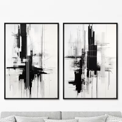 Набор из двух постеров на холсте The weightless city 75X105 / 75X105 CM 8