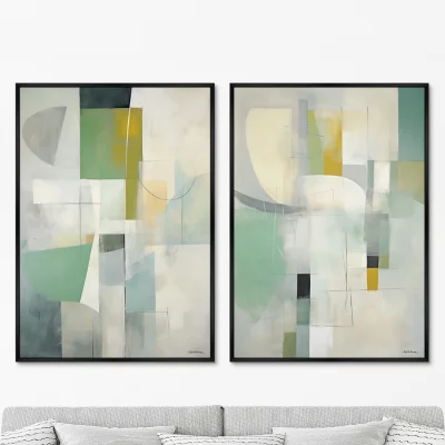 Набор из двух постеров на холсте Early morning colors 75X105 / 75X105 CM 8