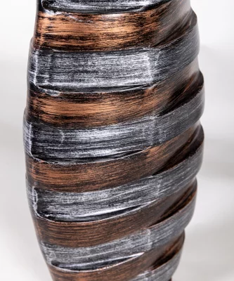 Ваза металлическая STRIPES 16X6X66 CM 3