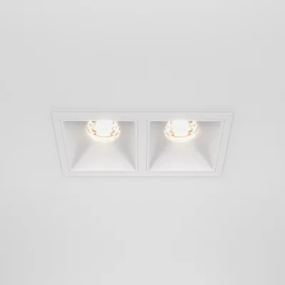 Встраиваемый светильник Alfa LED квадратный белый 10