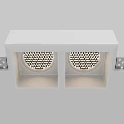 Встраиваемый светильник Gyps Modern белый 2 лампы 8