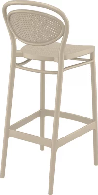 Пластиковый барный стул Marcel Bar 45X52X106 CM бежевый 3