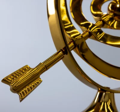 Сфера со стрелой Armillary 21X21X29 CM 4