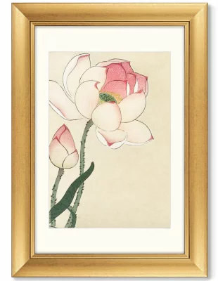 Диптих Songbird and Lotus 51X71 / 51X71 CM 4