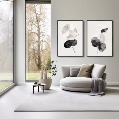 Набор из двух постеров на холсте Aerial Blooming 75X105 / 75X105 CM 4