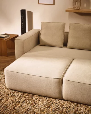 Диван-кровать Marela из бежевой шенилловой ткани 236CM 3