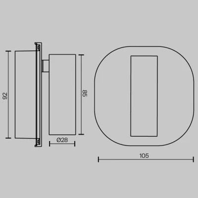 Настенный светильник Ego 11X3X11 6