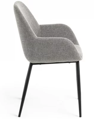 Стул с подлокотниками Konna 59X52X83 CM светло-серый 3