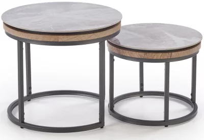 Комплект из двух столиков Itaka 54X54X48 / 44X44X38 CM 5