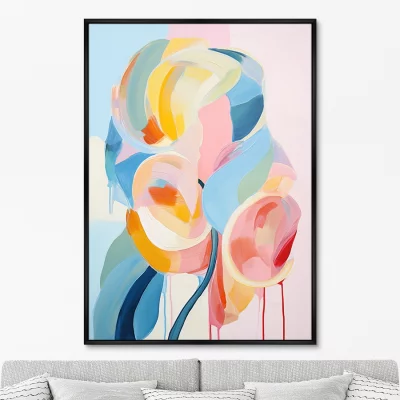 Постер на холсте Flower lollipops 75X105 CM 6