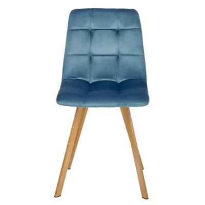 Комплект из 2 стульев Easy тёмно-бирюзовый с ножками под дерево 45X55X88 CM 3