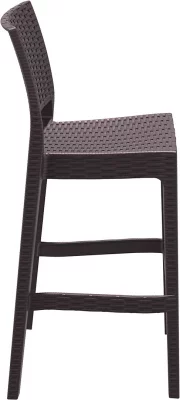 Стул пластиковый барный Jamaica 40X51X108 CM коричневый 5