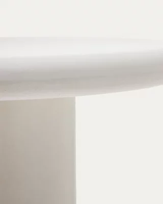 Круглый стол из белого цемента Addaia 140 CM 4
