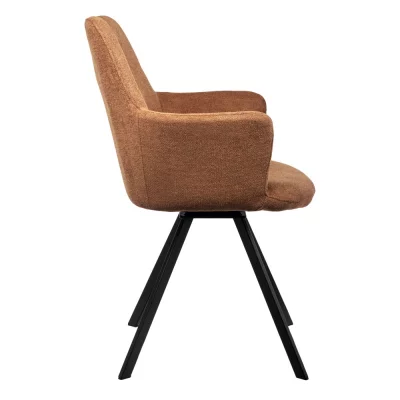 Комплект из 2 стульев Grant терракотовый шенилл на поворотном механизме 120X61X92 CM 5