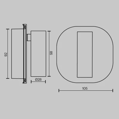 Настенный светильник Эго 10X5 CM 6