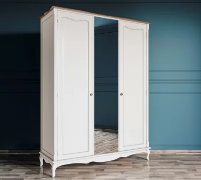 Шкаф двухстворчатый с зеркалом Леонтина 150X60X202 CM 3