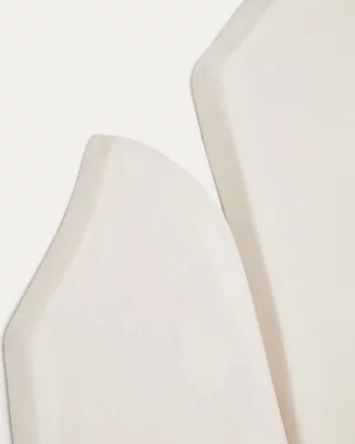 Набор из 4 настенных панелей Siluna из белого папье-маше 95X68X2.5 CM 5
