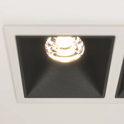 Встраиваемый светильник Alfa LED квадратный белый 4