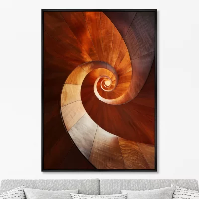 Постер на холсте Wood Curves 75X105 CM 6