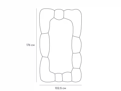 Подвесное зеркало Turi 176X102.5 CM 5