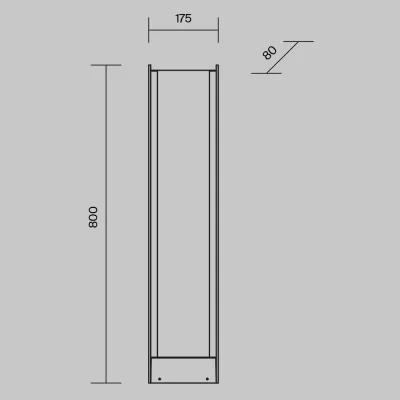 Ландшафтный светильник Reso 17.5X8X80 CM 7