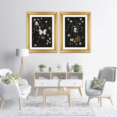 Диптих Flower herbarium No2 61X81 / 61X81 CM 4