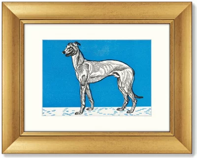 Диптих Greyhound & Pitbull Terrier 51X41 / 51X41 CM 4