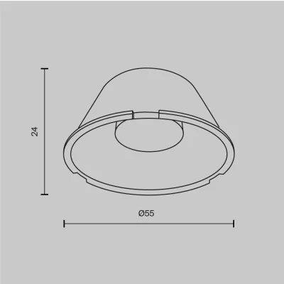 Линза ⌀50mm 60° для Focus Led 12Вт 3