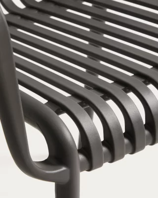 Штабелируемый уличный стул Isabellini графитовый 57X51X80 CM 5