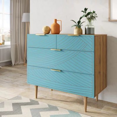 Комод Line 90X50X90 CM blue 4