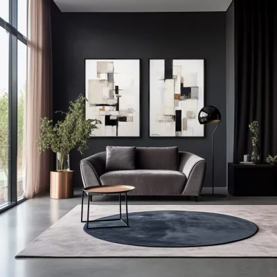 Набор из двух постеров на холсте Tonal emptiness 75X105 / 75X105 CM 4