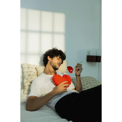 Ваза для цветов love, 15,5 см, красная 4