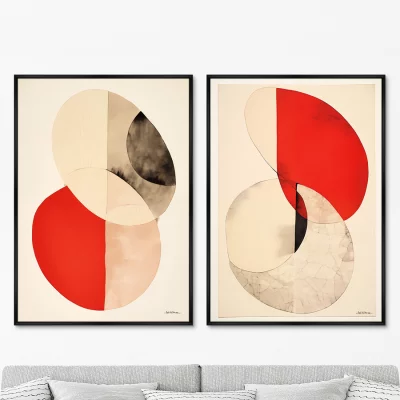 Набор из двух постеров на холсте The Twisted Shape 75X105 / 75X105 CM 8