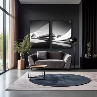 Диптих репродукций на холсте Architecture Curves of large arches 75X105 / 75X105 CM 4