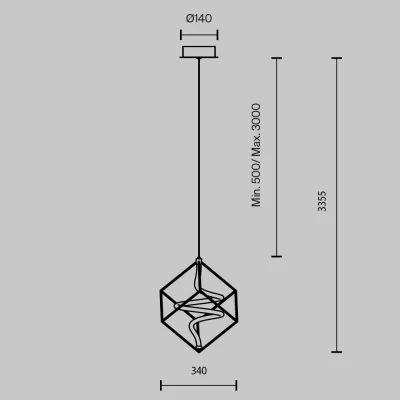 Подвесной светильник Мембрана 360X336 CM 12