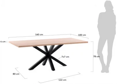 Стол из ДСП и HPL пластика New Argo 160X100X78 CM 4