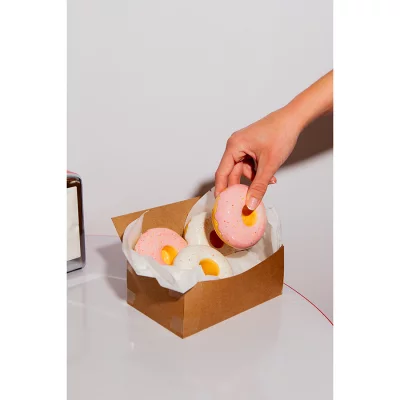 Подсвечник fast food, donut, D7 см, белый 5