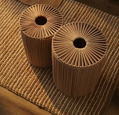 Корзина плетеная Dholak Beige Ethnic 30X30X40 CM 5