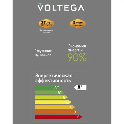 Светодиодная лампа Voltega 271 серия, коллекция Сети.Лампы, шар 4Вт 1800K 8