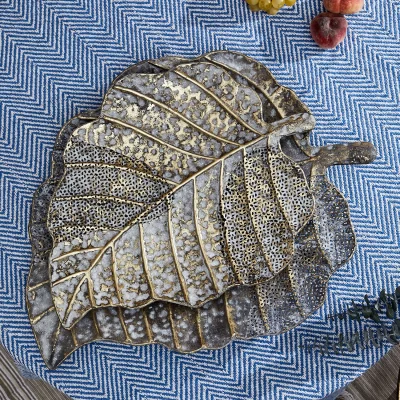 Комплект из двух декоративных блюд Leaf 57X45X5 / 48X37X5 CM 5