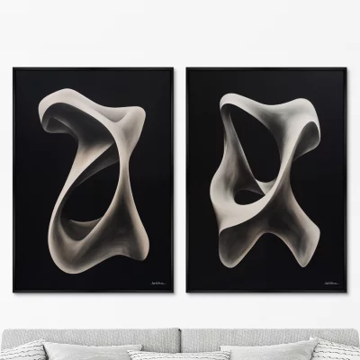 Набор из двух постеров на холсте Streamlined shapes 75X105 / 75X105 CM 8