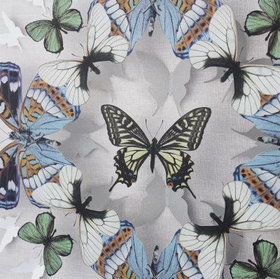 Ассамбляж Summer Symmetry 40X40 CM 4