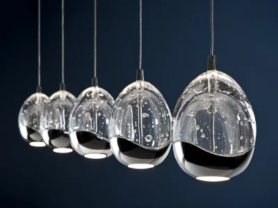 Подвесной светодиодный светильник Rocio LED 5L хром 96X9X95 CM 5